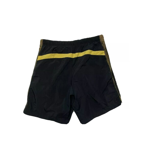 NIKE Mens Swimsuit Bottom Trunk Shorts Size L Black Yellow Pants Drawstring - Picture 2 of 10
